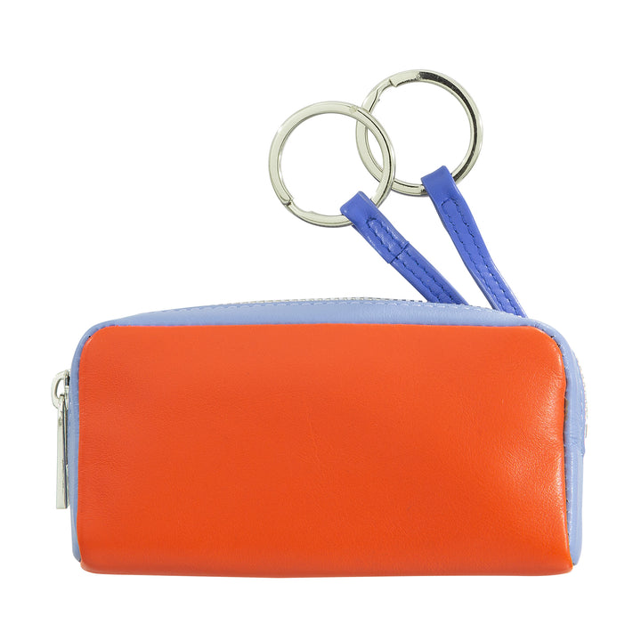 Colorful unisex key ring in genuine calf leather by DUDU