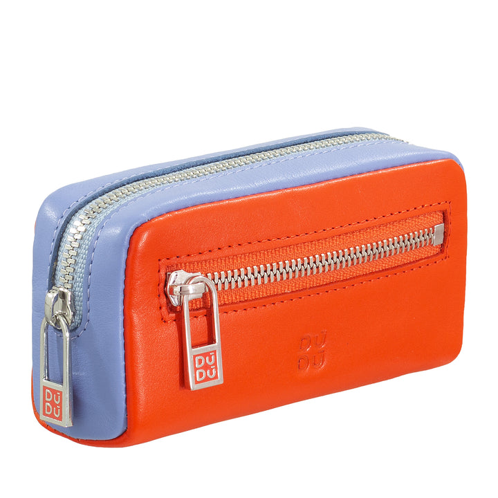 Colorful unisex key ring in genuine calf leather by DUDU