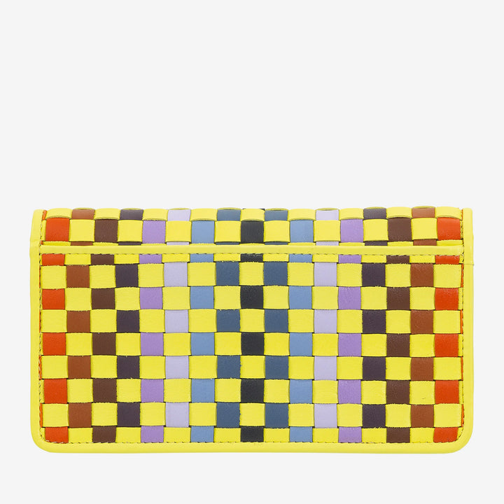 DUDU Portefeuille Tressé pour Femme en Cuir Véritable - Porte-Monnaie avec Fermeture Éclair, Porte-Cartes et Compartiments, Design Artisanal Élégant