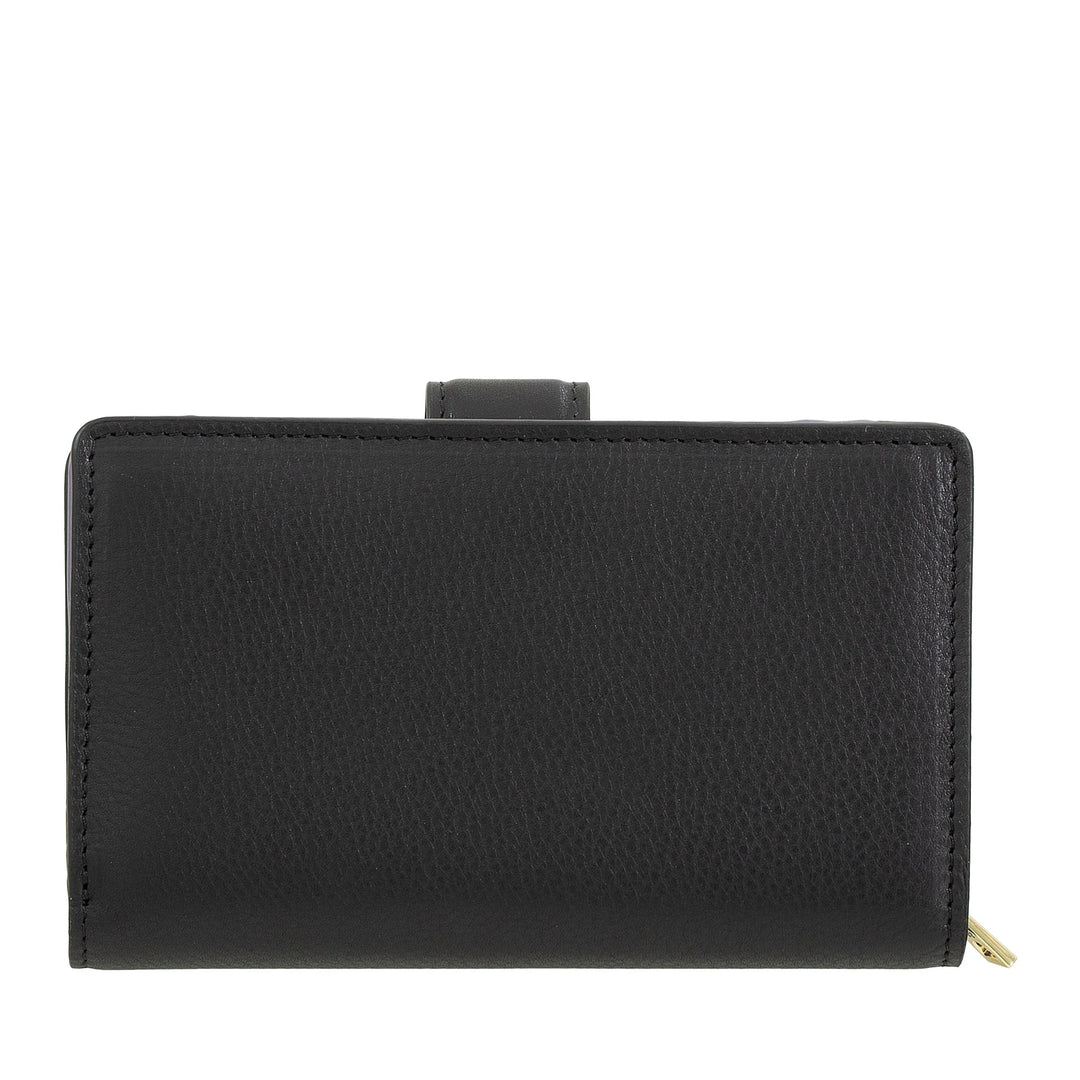 DUDU Damen-Geldbörse aus Leder mit Reißverschluss, Münzbörse und Kartenhalter – elegante und funktionale Damen-Geldbörsen für Karten, Geldscheine und Münzen