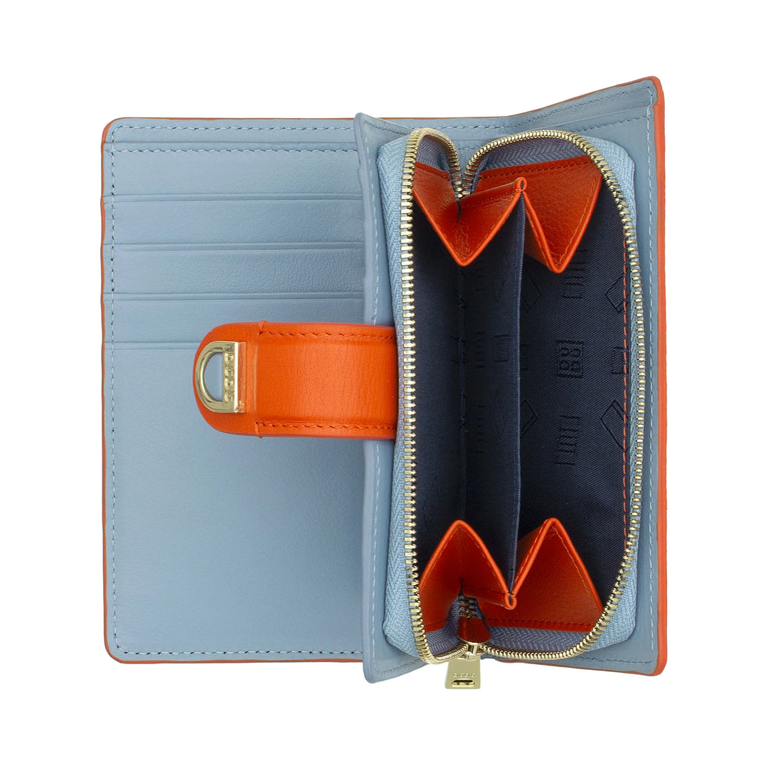 DUDU Portefeuille en Cuir pour Femme avec Porte-Monnaie Zippé et Porte-Cartes - Portefeuilles pour Femmes élégants et Fonctionnels pour Cartes, Billets et pièces de Monnaie
