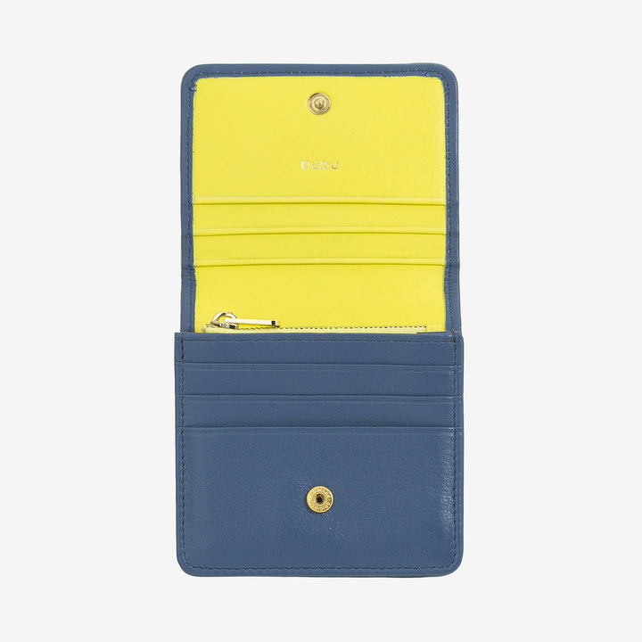 DUDU Kleine Damen-Geldbörse aus gewebtem Leder – elegant und kompakt mit Fächern für Karten, Karten, Geldscheine und Münzen – raffiniertes Design