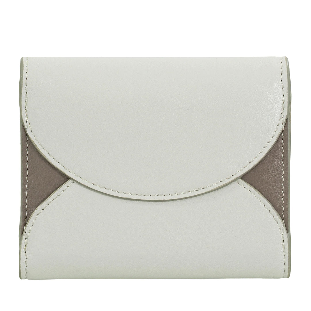 DUDU Kleine, kompakte Damen-Geldbörse aus Leder mit Kartenhalter und Münzfach – elegante und geräumige Damen-Geldbörsen aus echtem Leder