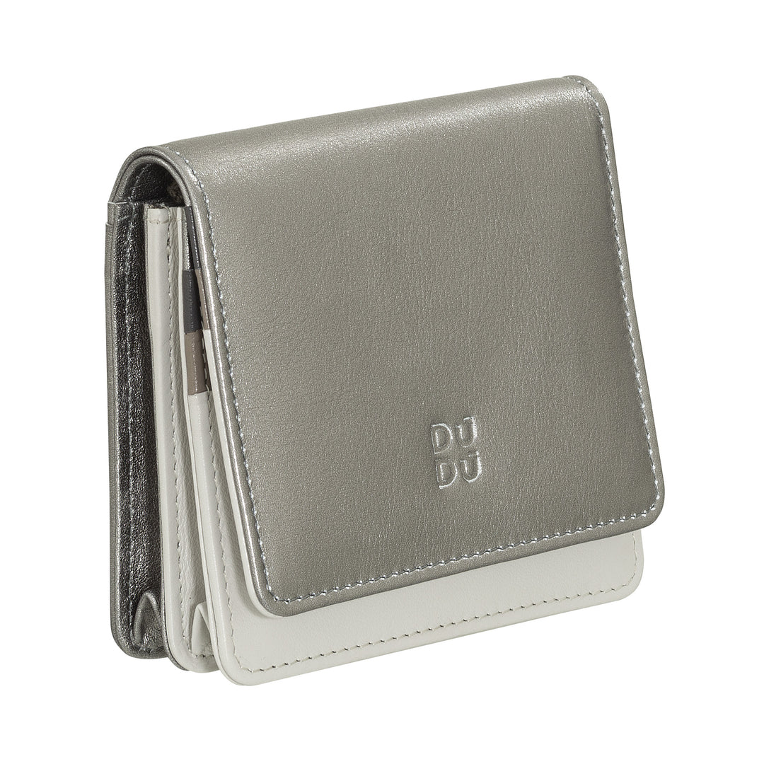 Dudu Women's Women Wallet in Skop Legant RFID Ultra Compact kleurrijke RFID met interne zip- en 8 kaartkaarthouders