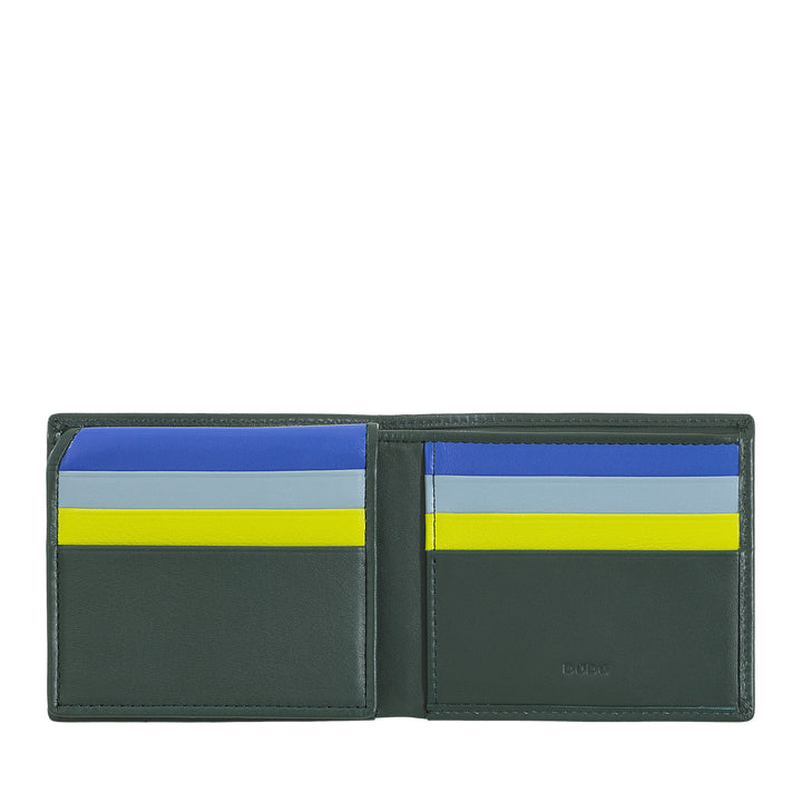 DUDU Small RFID Men's Wallet In Multicolor Leather Card Card Card