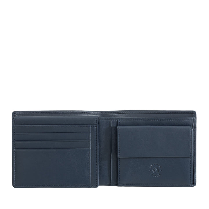 Nuvola en cuir classique portefeuille en cuir masculin avec porte-porte et support de carte de crédit