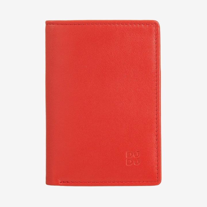 DUDU Kleine Herren-Geldbörse aus Leder, kompakte schlanke Herren-Geldbörse mit Kreditkartenhalter, Bargeld-Banknotenhalter, Münzgeldbörse mit Reißverschluss, mit RFID-Schutz