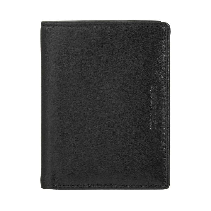 Nuvola Pelle Herren-Geldbörse aus Leder, klein, kompakter Kartenhalter, Geldscheinhalter, Bifold-Taschen-Geldbörse, schlankes Design