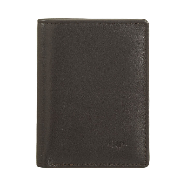 Cloud Leather Men's Small Leather Wallet, Compact Card Holder, Banknote Holder, Bifold Pocket Wallet, Slim Design