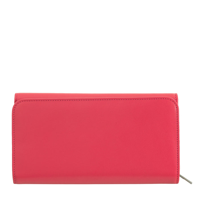 DUDU Grand portefeuille pour femme en cuir véritable, blindé RFID, portefeuilles avec porte-monnaie à fermeture éclair, plusieurs compartiments