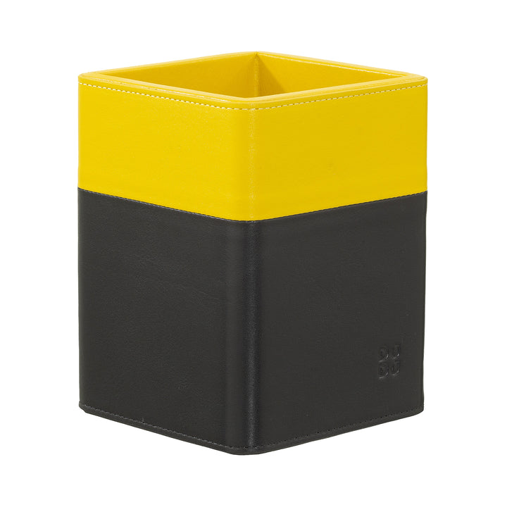 DUDU Designer-Stifthalter aus Leder für den Schreibtisch, Stifthalter für Bürotisch, bunter Stiftehalter