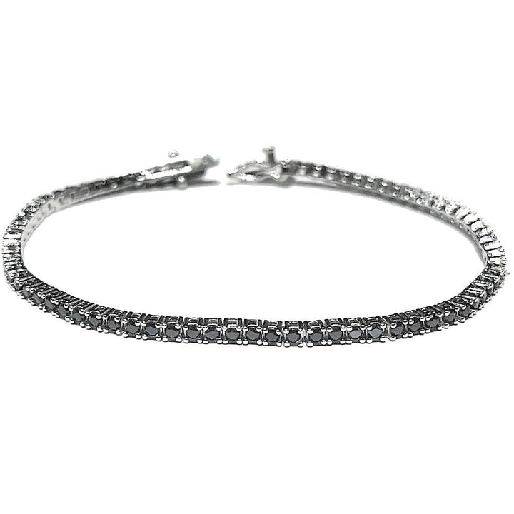 Sovrani bracciale Tennis argento 925 zirconi neri J7685 - Capodagli 1937