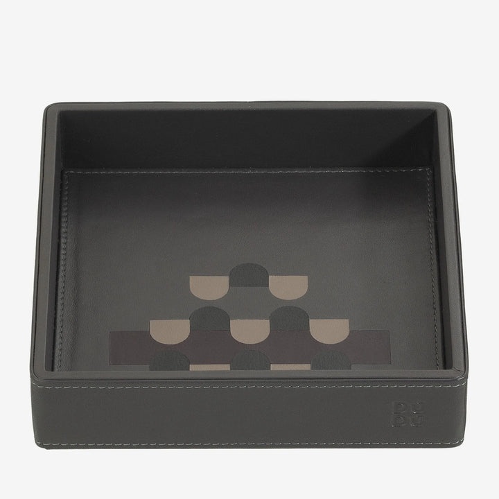 DUDU Entryway Designer Zakblad van gekleurd leer, 14x14cm, met geschenkdoos