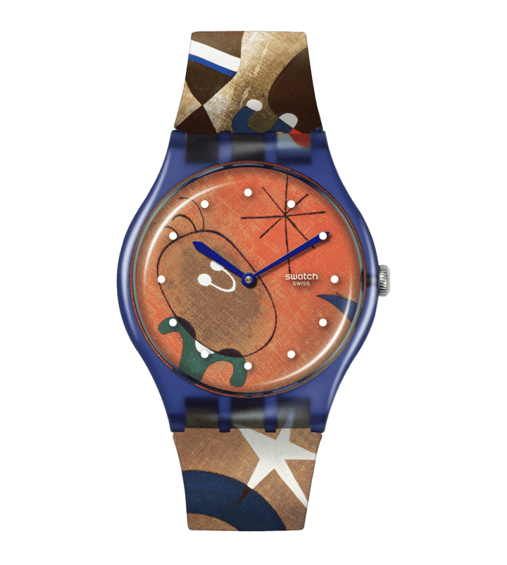 Swatch orologio MIRO'S WOMEN & BIRD IN THE MOONLIGHT Special Edition TATE GALLERY Originals New Gent 41mm SO29Z136 - Capodagli 1937