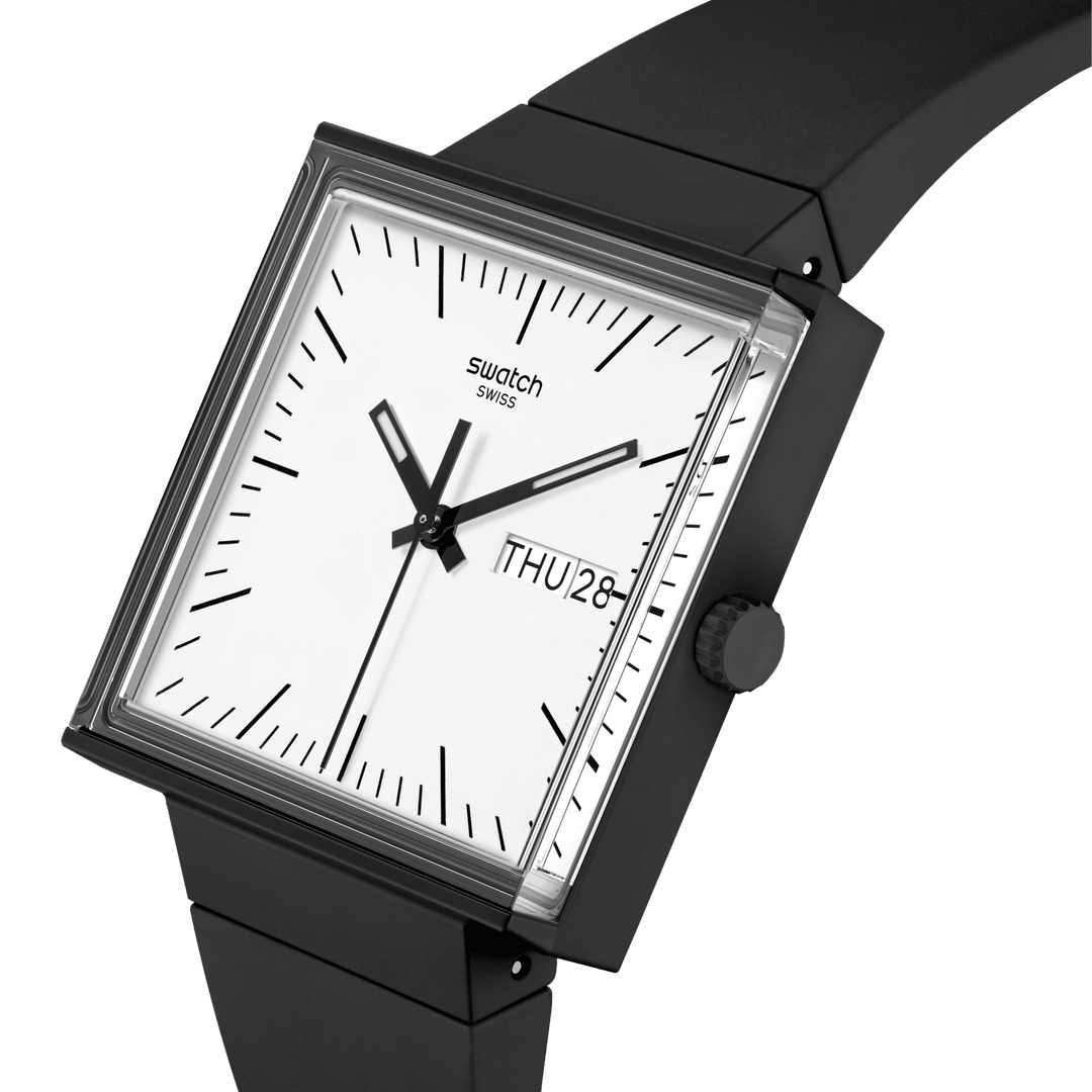 Swatch orologio WHAT IF…BLACK? Bioceramic What If? Collection 33mm SO34B700 - Capodagli 1937