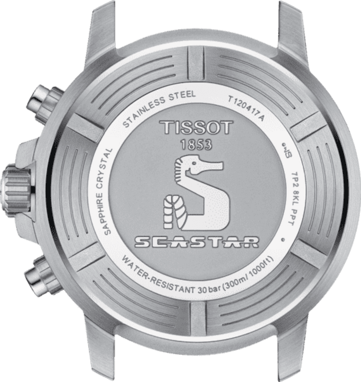 Tissot orologio Seastar 1000 Chronograph 45mm grigio quarzo acciaio T120.417.17.081.01 - Capodagli 1937