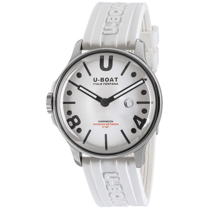 U-BOAT orologio Darkmoon Wh Black SS 44mm bianco quarzo acciaio 9542 - Capodagli 1937