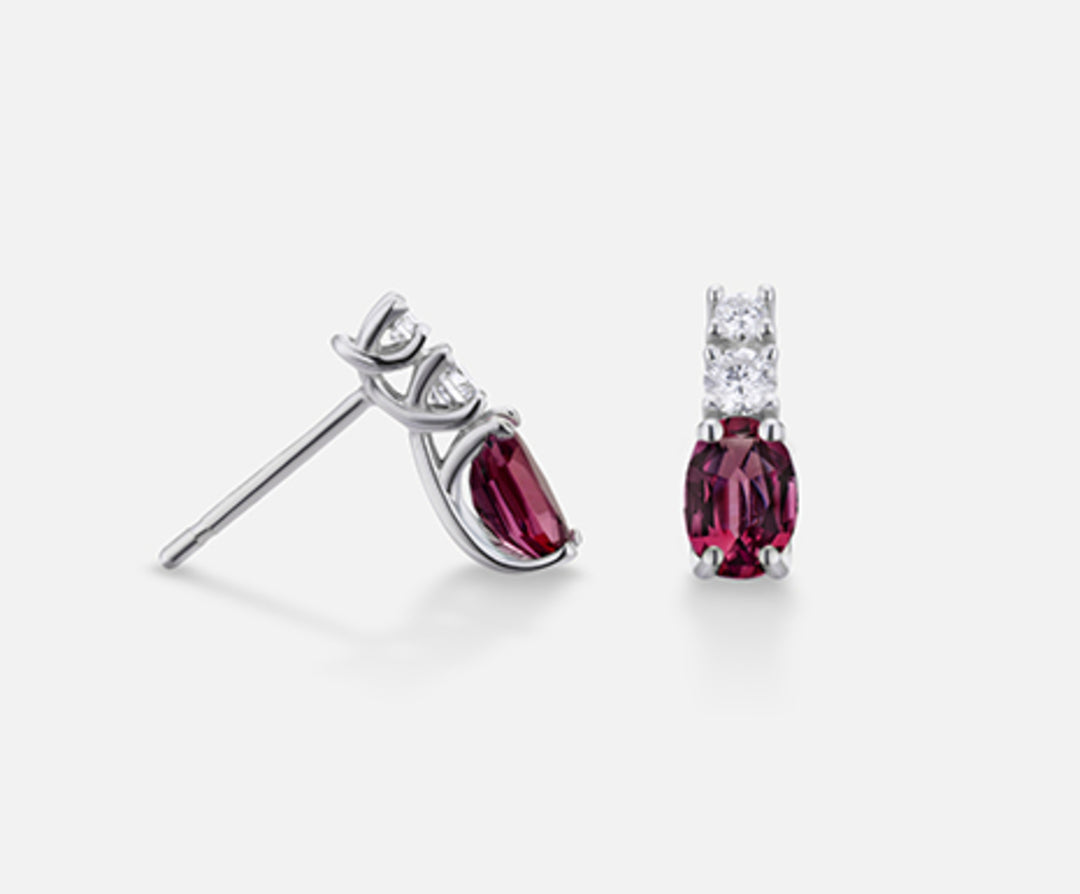 Mikiko oder 18k ovaler Rubin 6x4 ct. 0,80 Durchm. 0,20 MO5035O4RBC