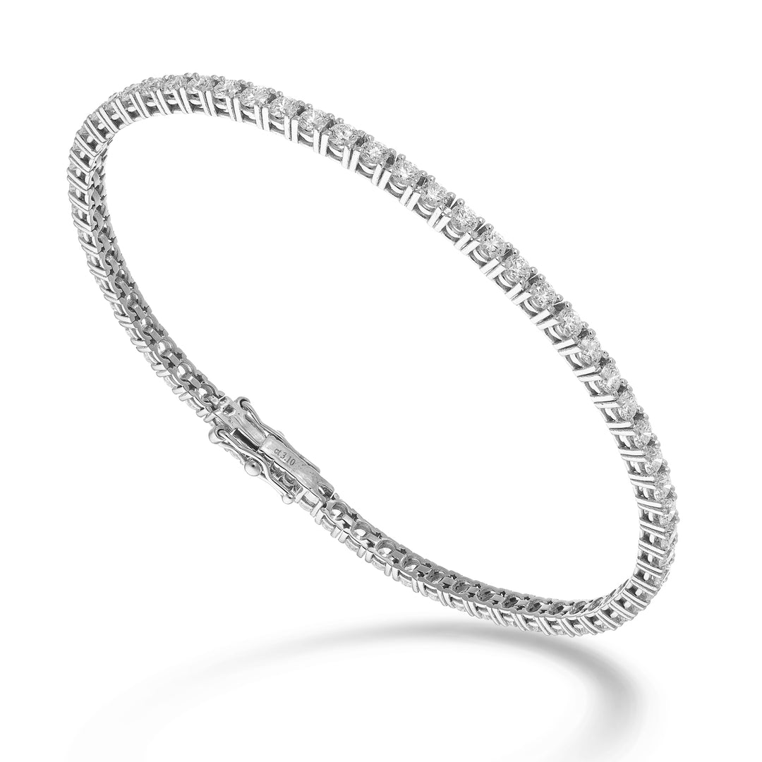 World Diamond Group gegoten tennisarmband. lichtdraad ct 0,05 per stuk BTF800D005-175-26117110156