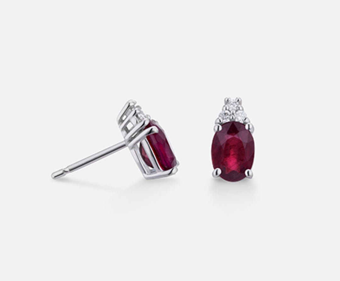 Mikiko oder 18k ovaler Rubin 7x5 ct. 1,80 Durchm. 0,09 MO5034O4RBC