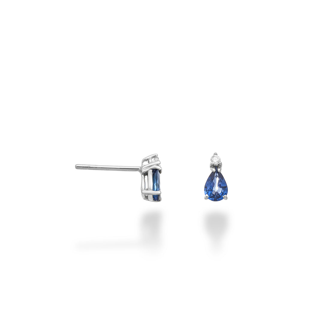 Mikiko ou goutte saphir 9k 6x4 et diamant MO5170R4ZFD