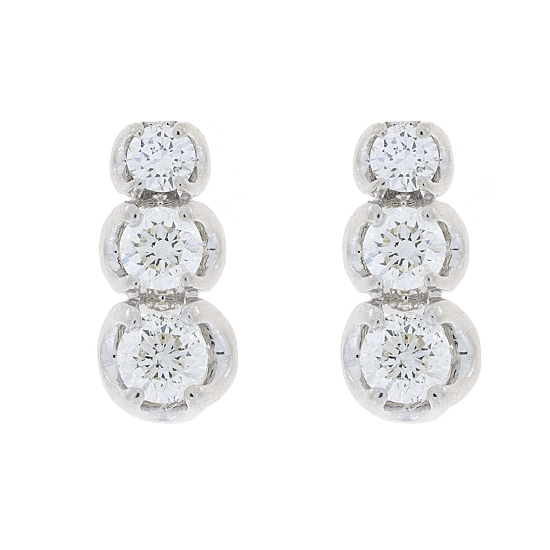 World Diamond Group abgestufte Trilogie-Ohrringe 0,54 ct ONE3004-30-14357110445