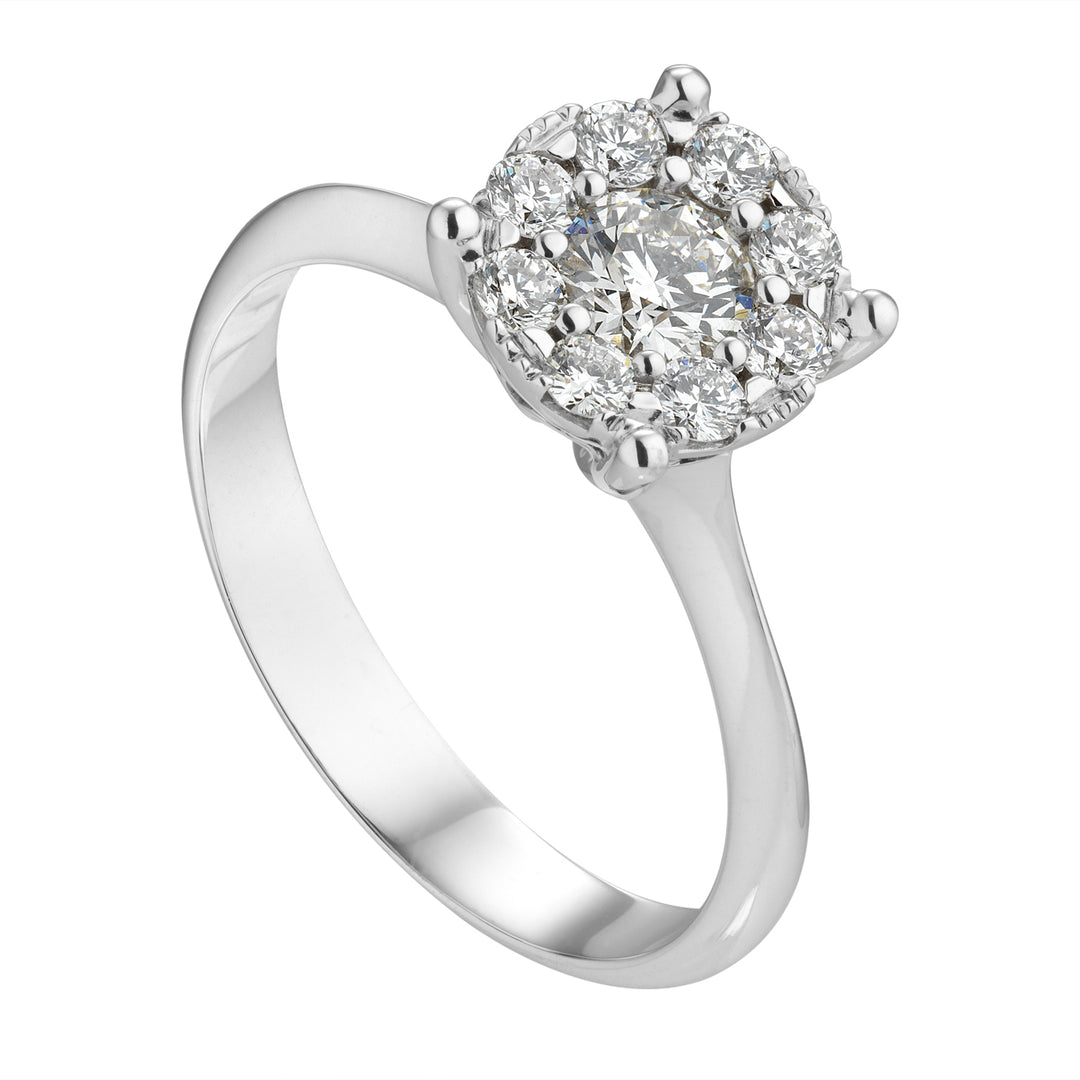Golay ring cirkel van licht cent 0,23 ct AGICE03-24271110014