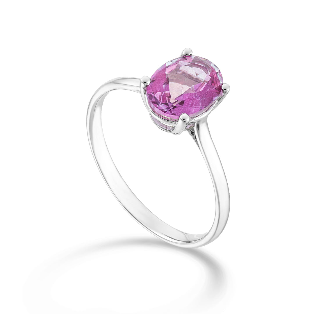 Mikiko een 18k ovale roze topaas 9x7 ct.2.10 MA5173O4TPPK