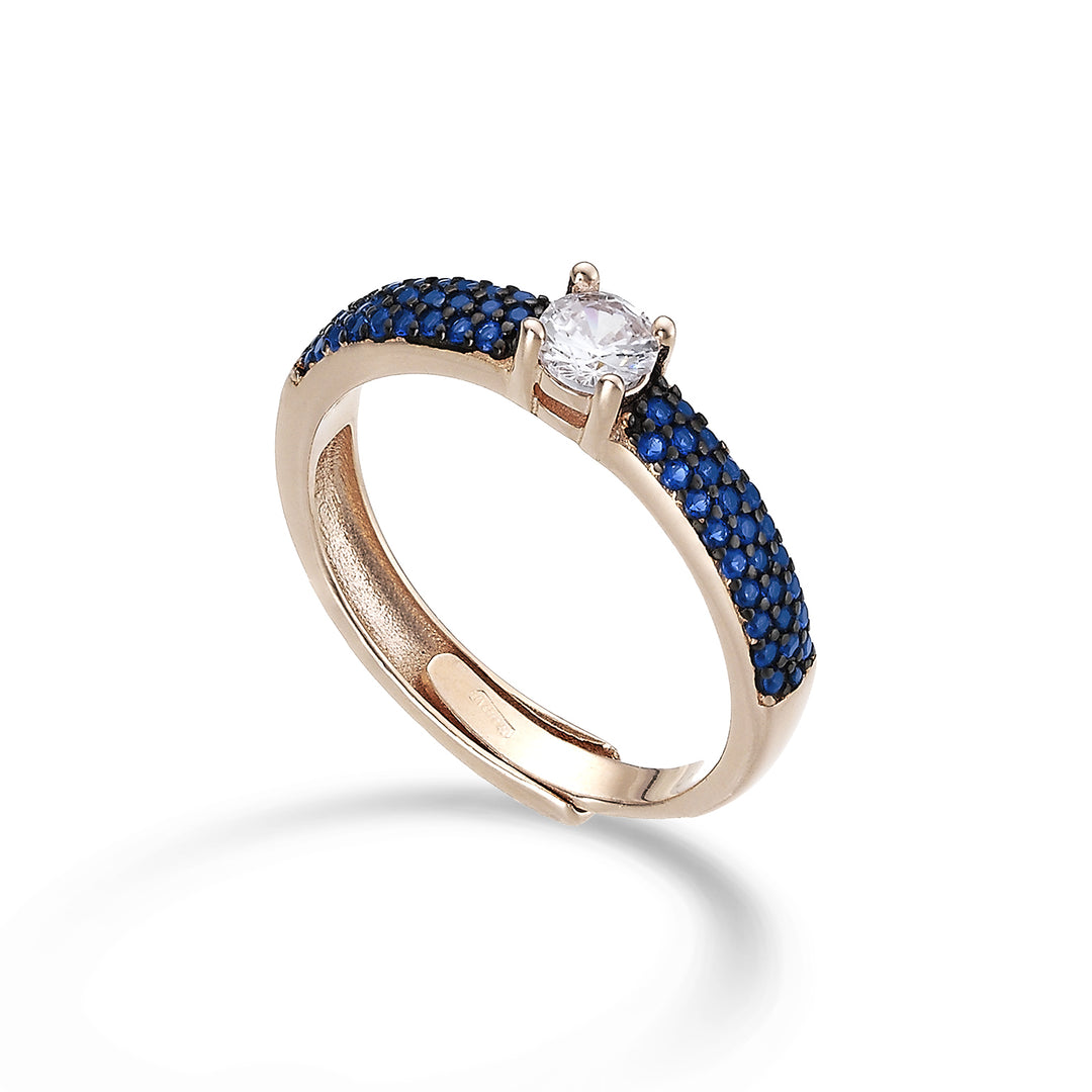 Nihama un bijou ag925 swarovski bleu et blanc NA7185A3BLU0000