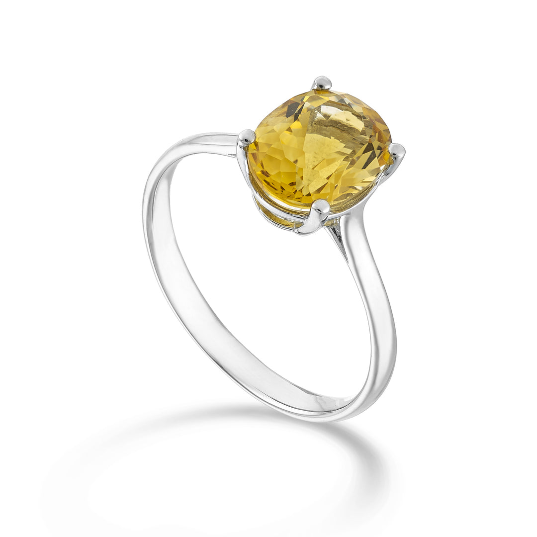 Mikiko een 18k ovale citrien 9x7 ct.1,65 MA5173O4CITR