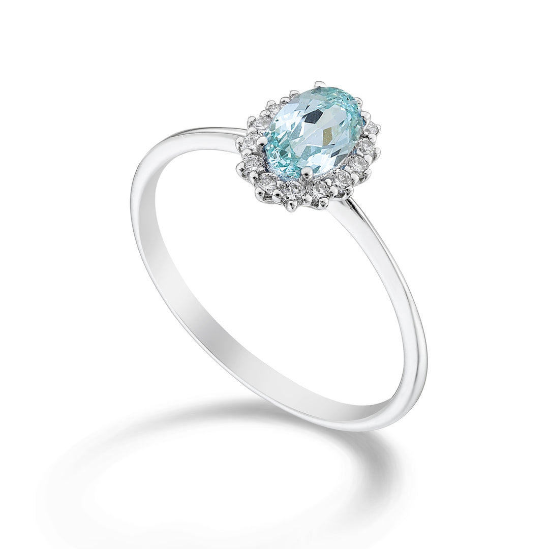 Nihama een 18k ovale paraiba-toermalijn 6x4 ct.0,70 diam. ct.0,13 NA5141O4PAR