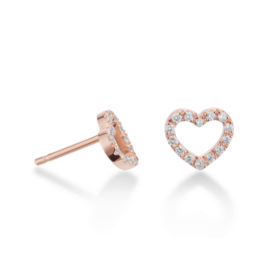 Golay love me oorbellen met klein hartje en diamanten OFCU005DI-22074110034