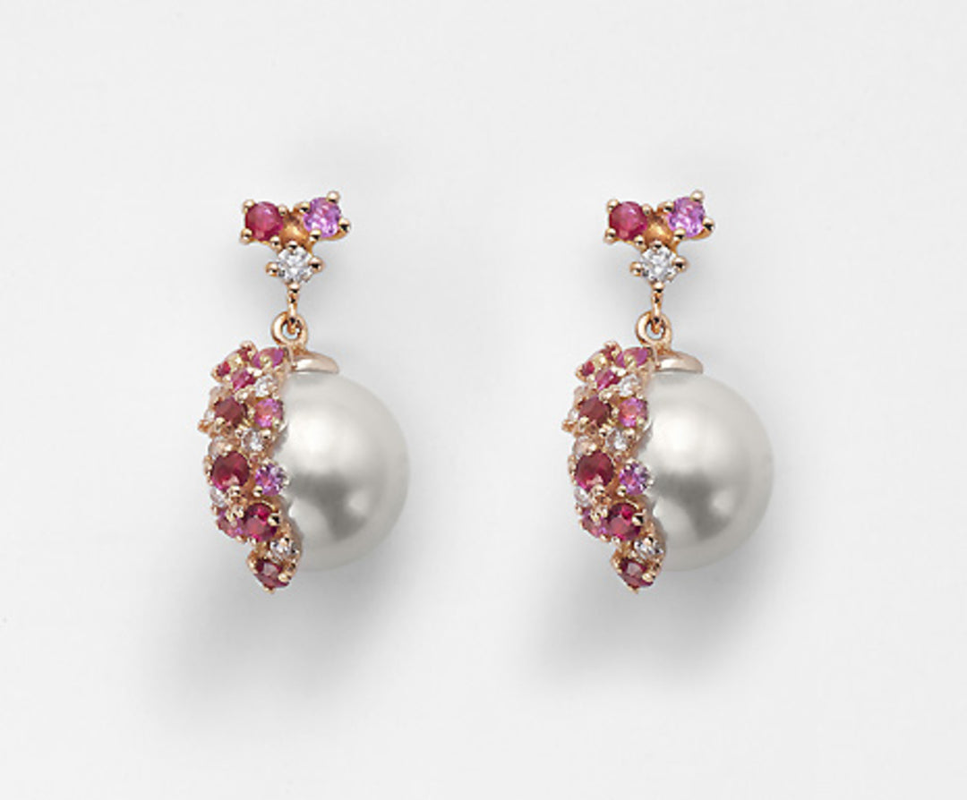 Nihama oder 18 Karat AK 8/8,5 ct 0,20 rosa Saphire 0,20 ct 0,34 ct Rubine NO1423O3ABBI080