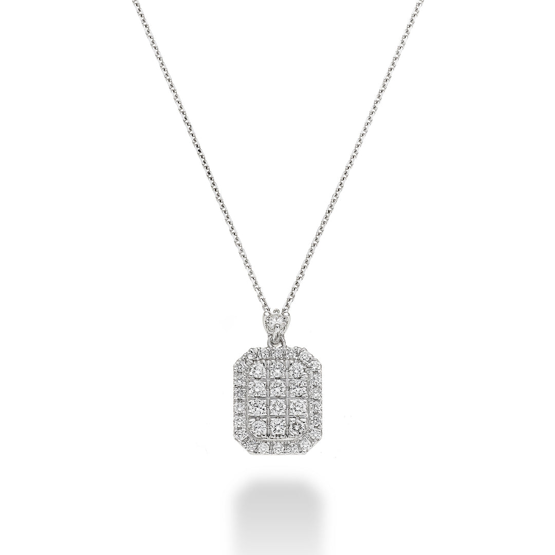 Collier multi-pierres Golay forme octogonale GMPC001DI-23080110023