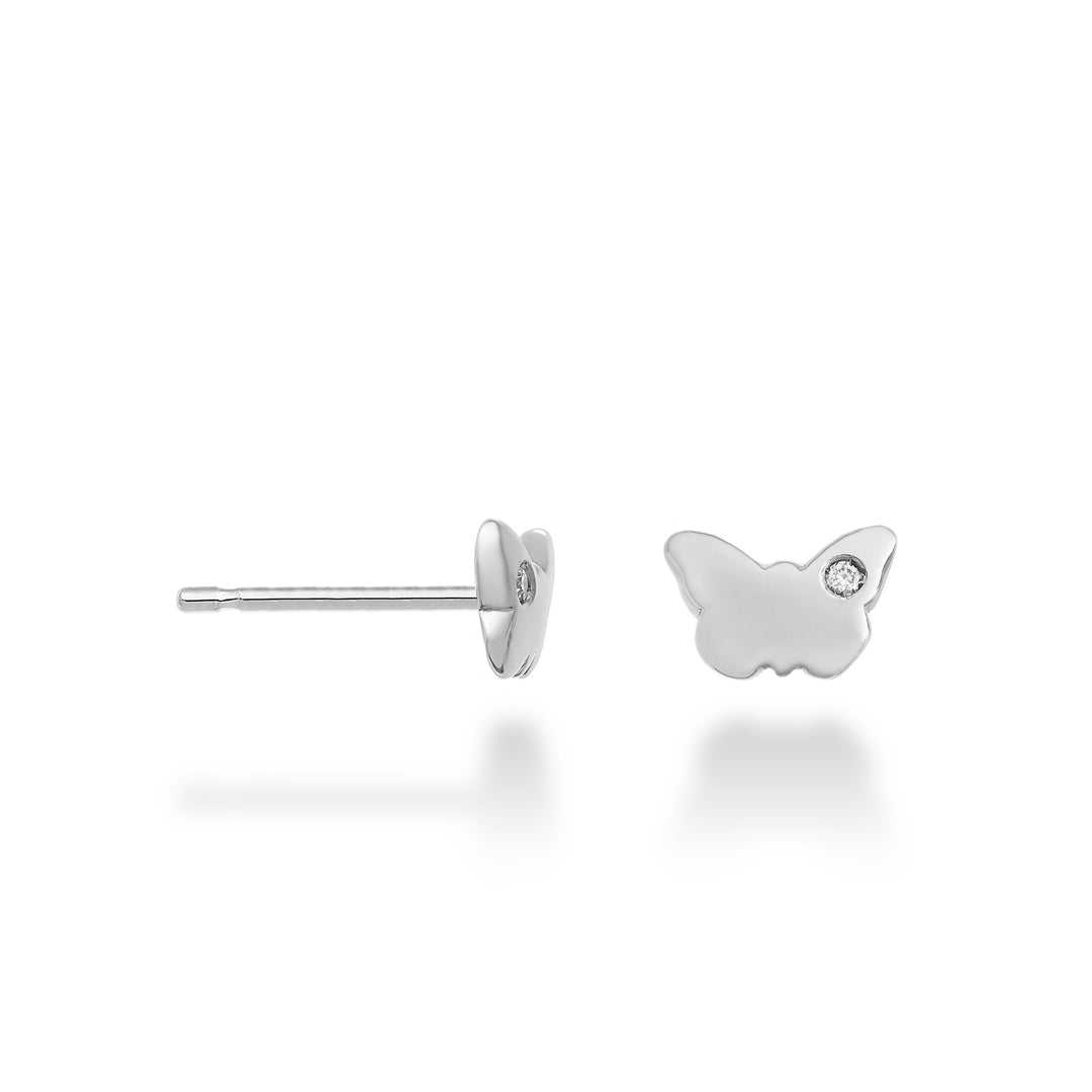 Mikiko of 18k vlinder 0,02 ct witgoud MO5113O4BR002