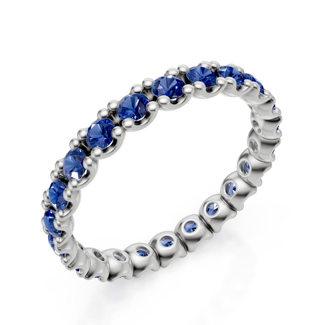 Mikiko, ein 9-kt-Saphir-Laborct. 1,15 Weißgold MXDAET010R4ZFR