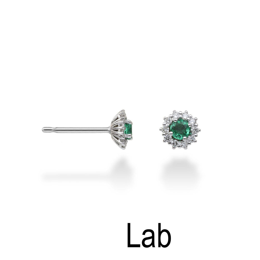 Mikiko oder 18 Karat Smaragd ct.0,20 Durchm. 0,14 ct Größe 2 MO5067O4SML020