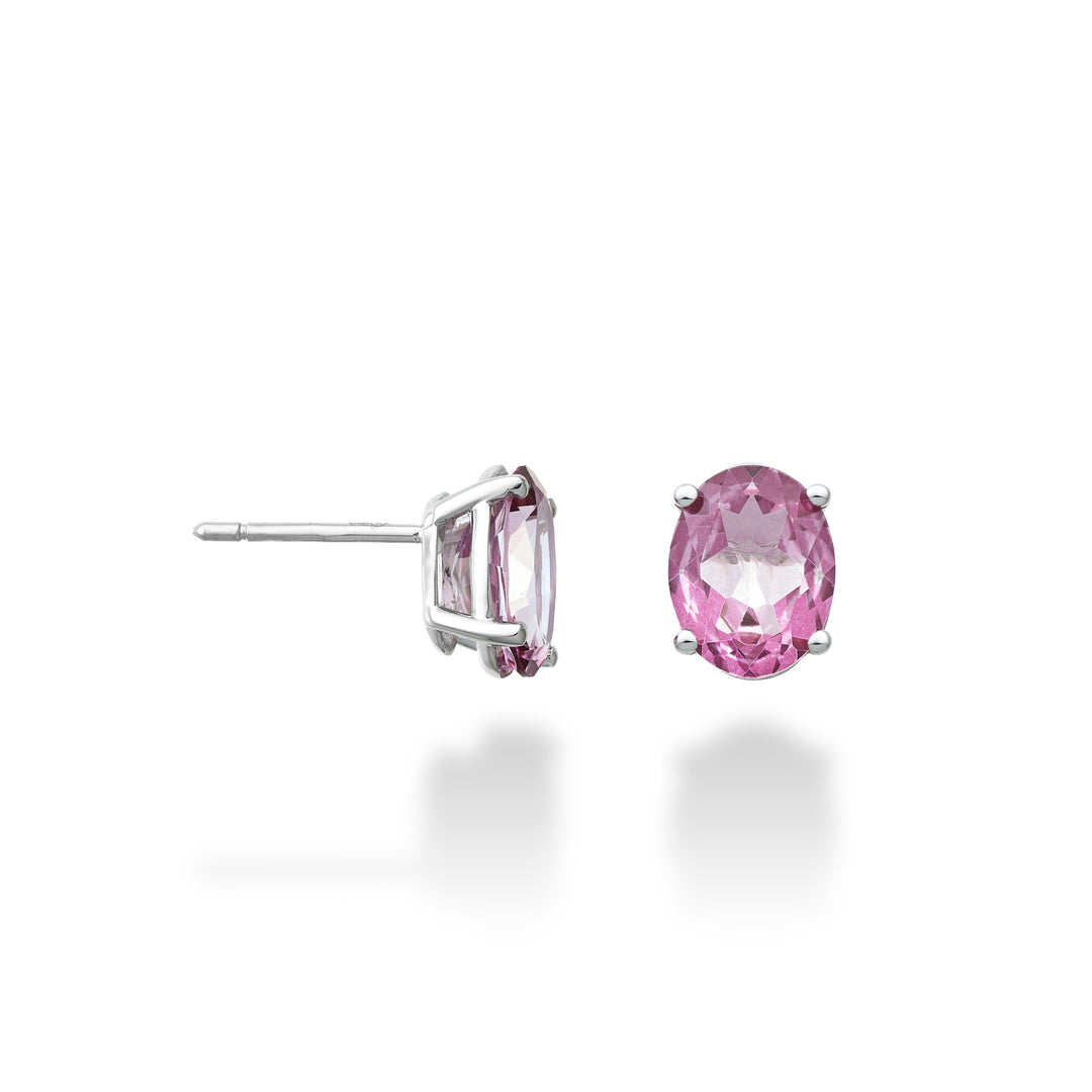 Mikiko of 18k ovale roze topaas 9x7 ct.4,20 MO5123O4TPPK