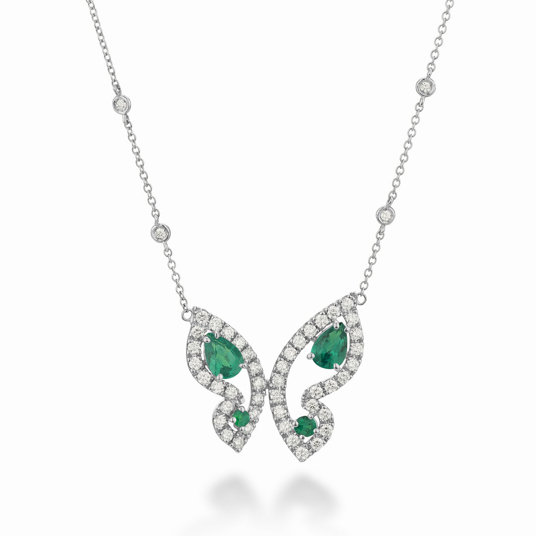 Großer Mariposa-Halsband von Golay mit Smaragden und Diamanten GFFA008DISM-22259110063