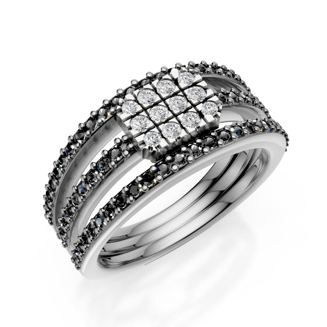 Golay three-row pave&