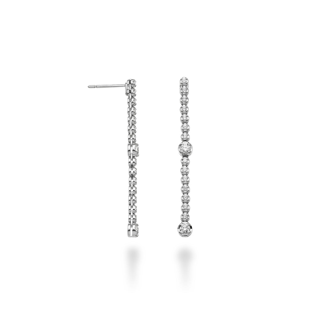 Golay hanger oorbellen 1 rij 14+2 diamanten OPEN010DI032-25203110269