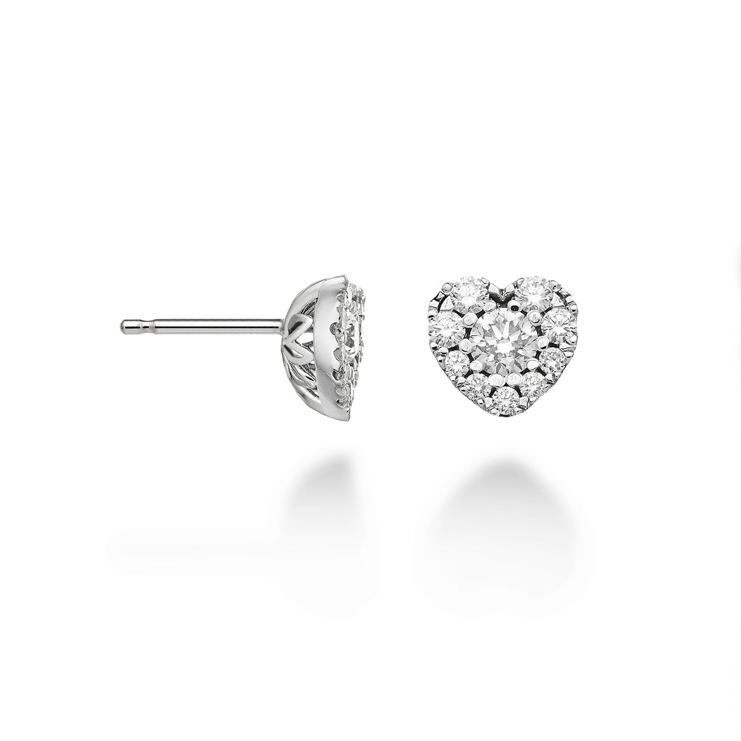 Golay multi-stone oorbellen met centraal hart ct. 0,10 OCM001DI10-22350110024