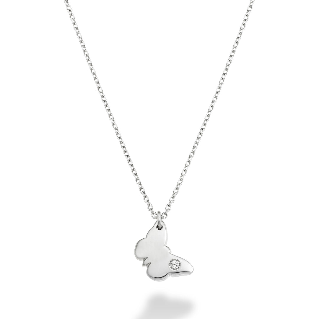 Nihama cl papillon 18 carats 0,01 ct or blanc ND5133O4BR001