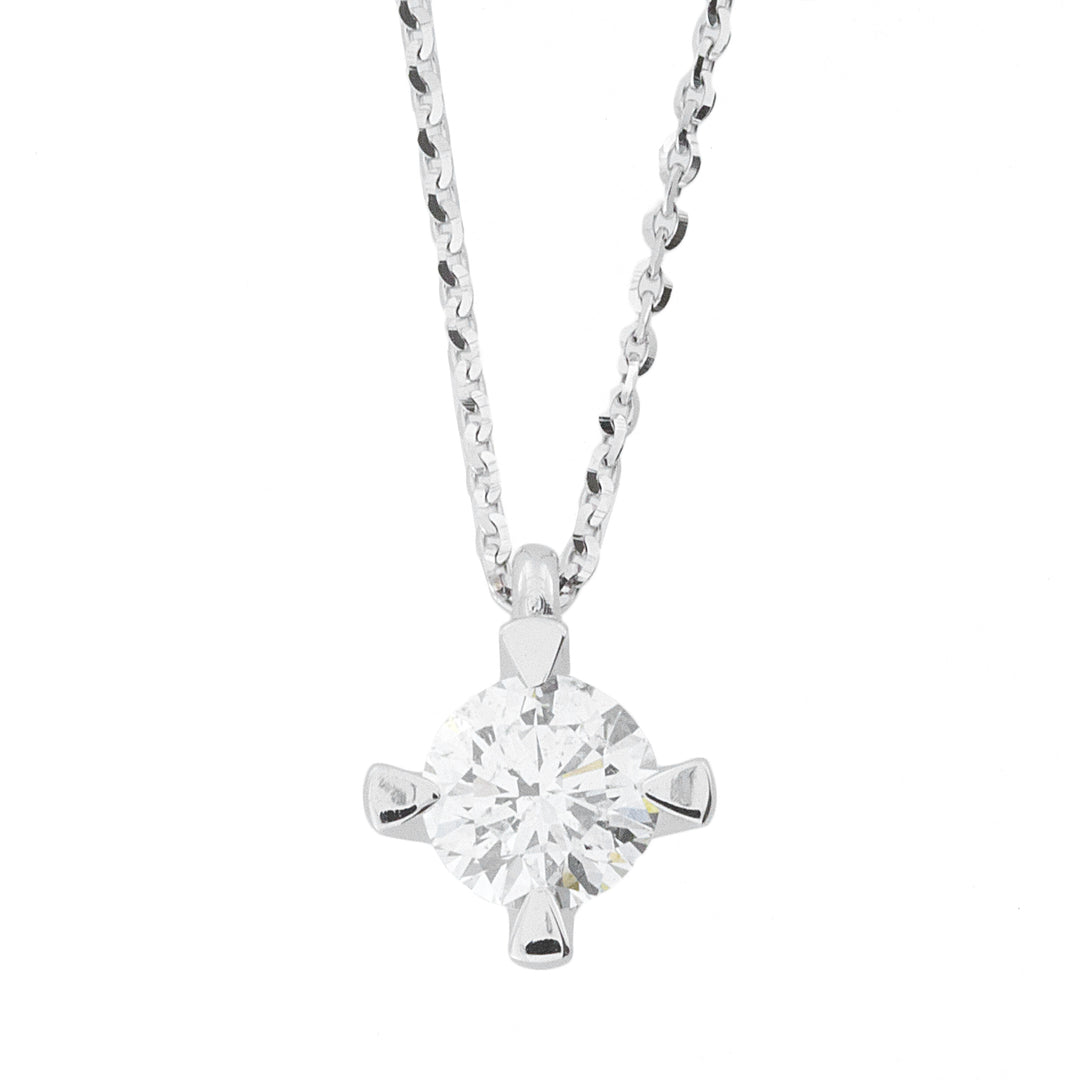 Golay light point necklace 4 triangular prongs PL001WDI-25265110279