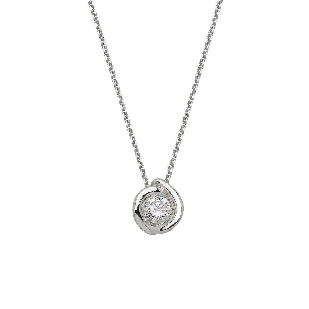 World Diamond Group ketting met calla lichtpunt hanger GIM34-25174110077