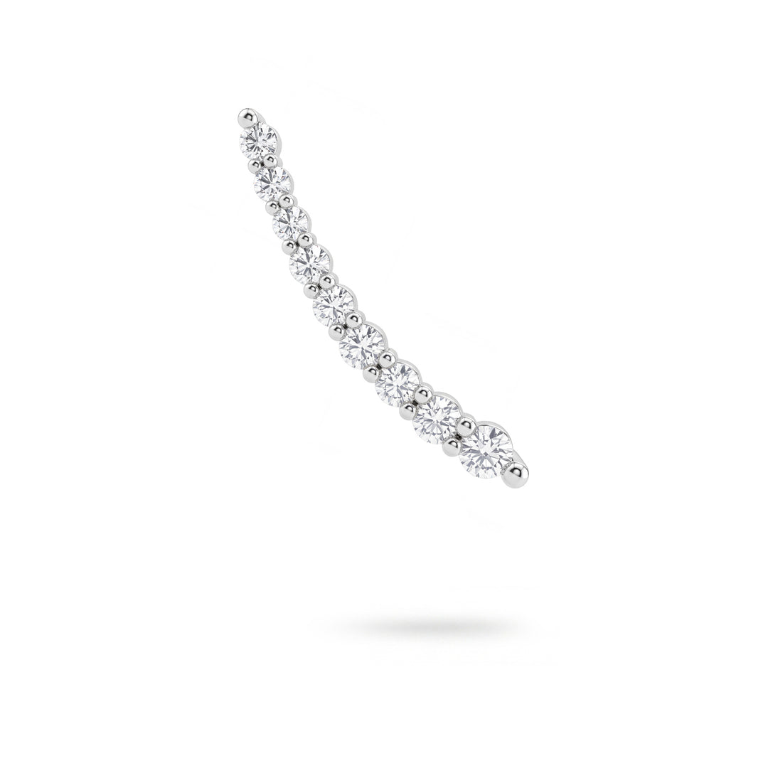 Golay Multi-Stone-Comma-Skalar-Ohrring 0,40 ct rechts OMP885DBDX-26162110076