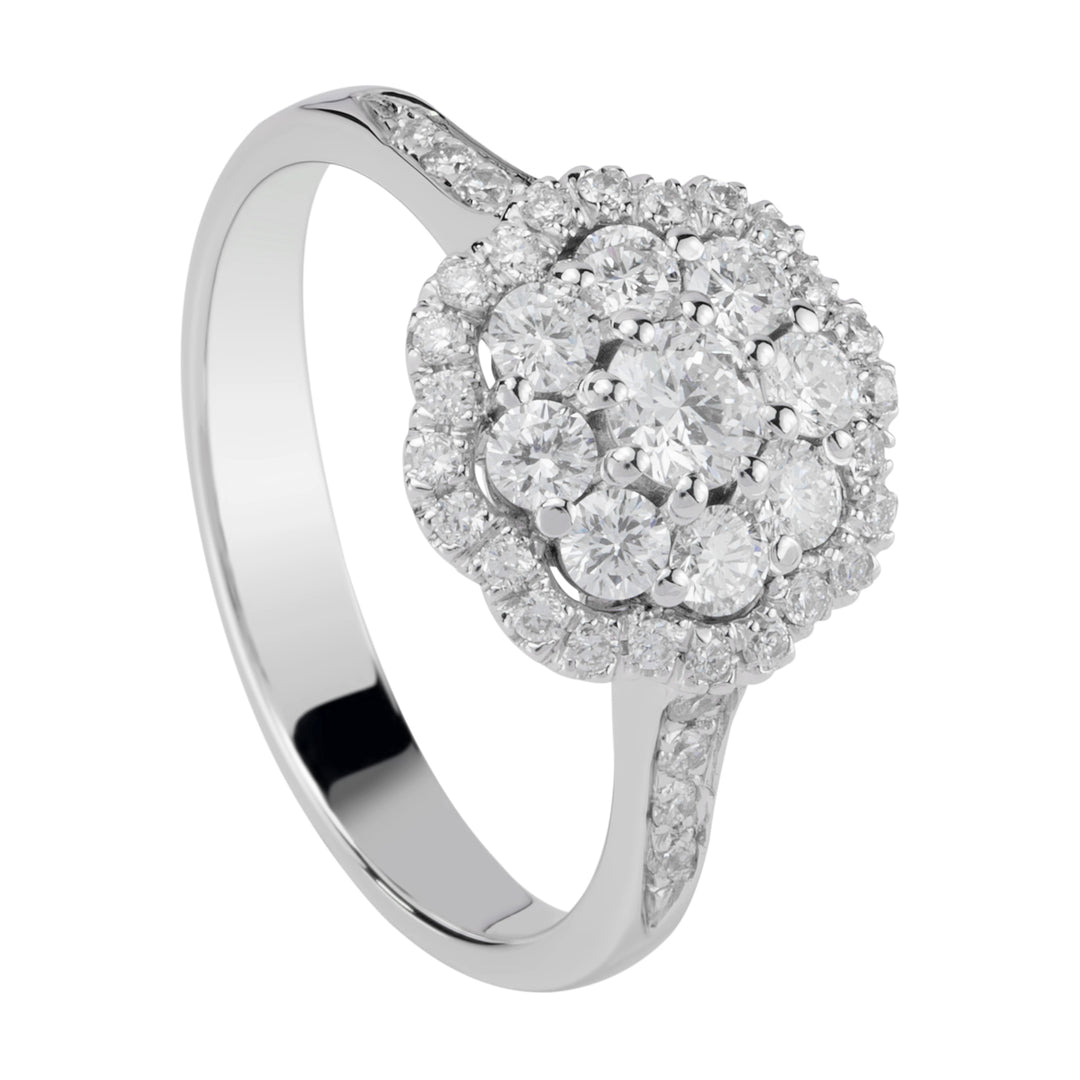Golay-Blumenring mit 0,19 ct ACT004DI2-21309110026
