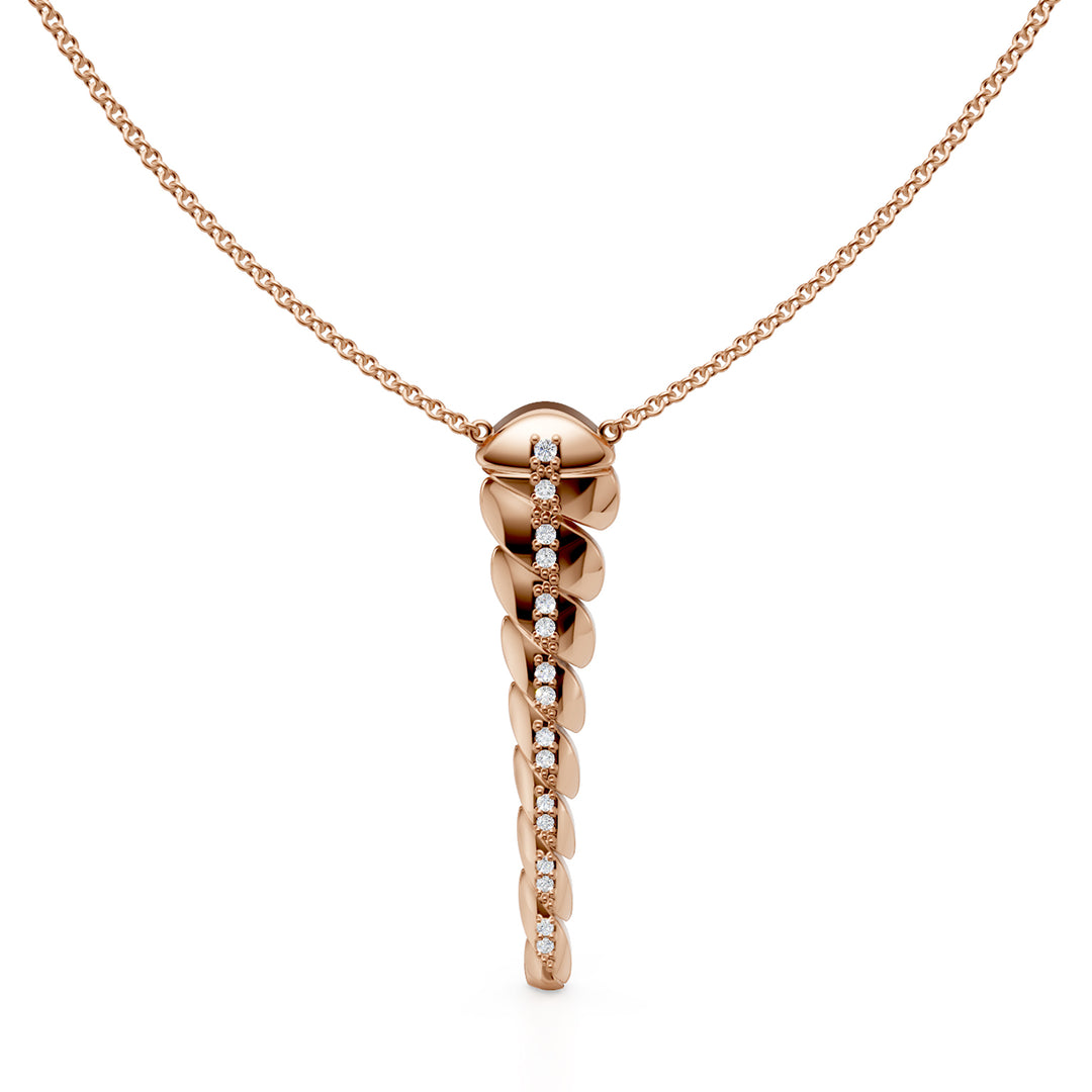 Golay necklace with short swing pendant 1 row rose gold GD004DI1R-24261110056