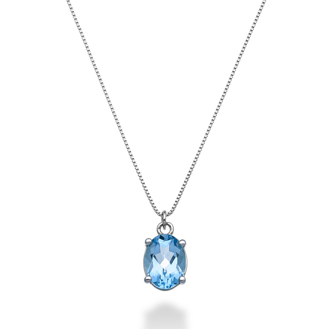 Nihama cl 18k ovale blauwe topaas 8x6 ct.1,50 ND5142O4TPAZ
