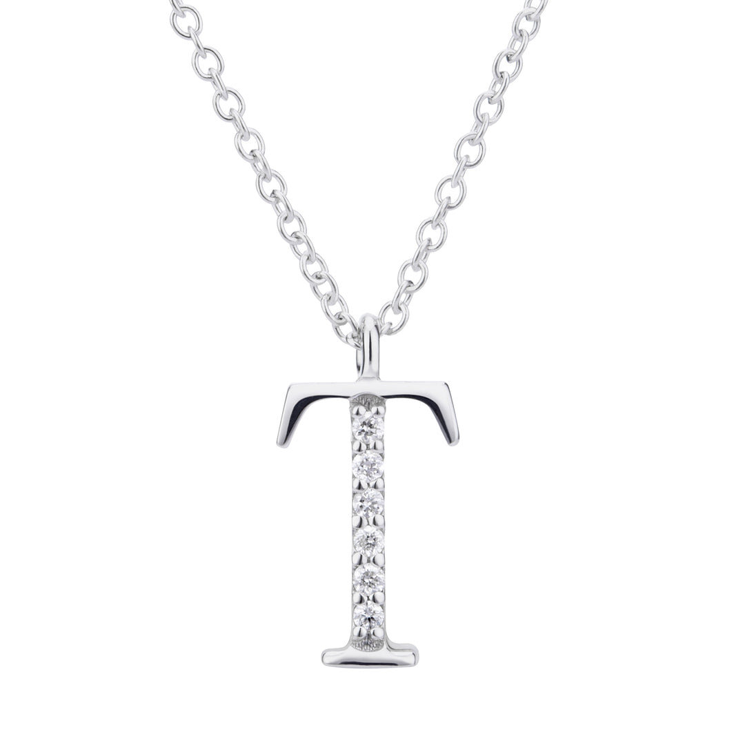 Golay cl 18k lettre t grand diam. Or blanc GDGFTO4 0,03 ct